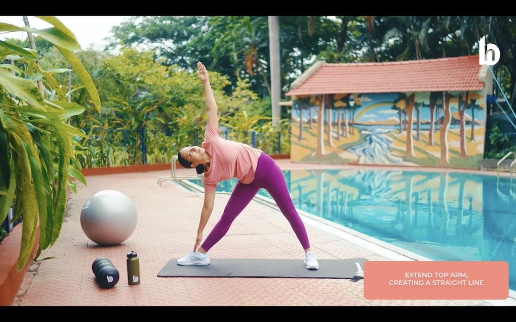 Triangle Pose Exercise