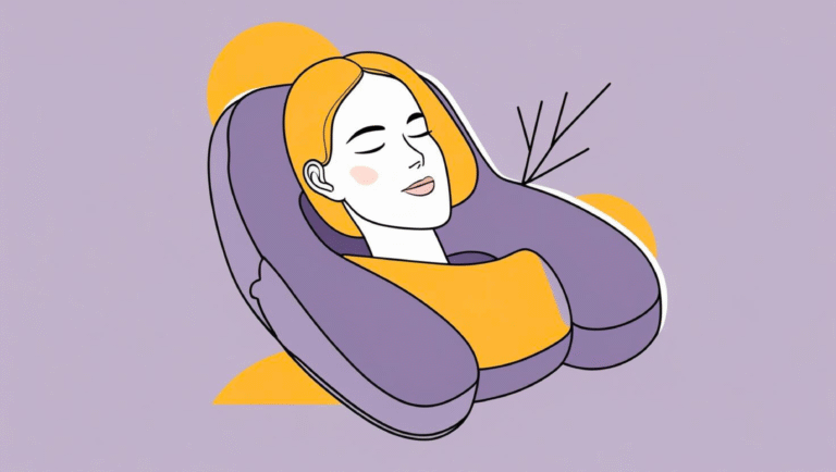 Cervical pillow supporting neck and spine alignment for pain relief and better sleep.