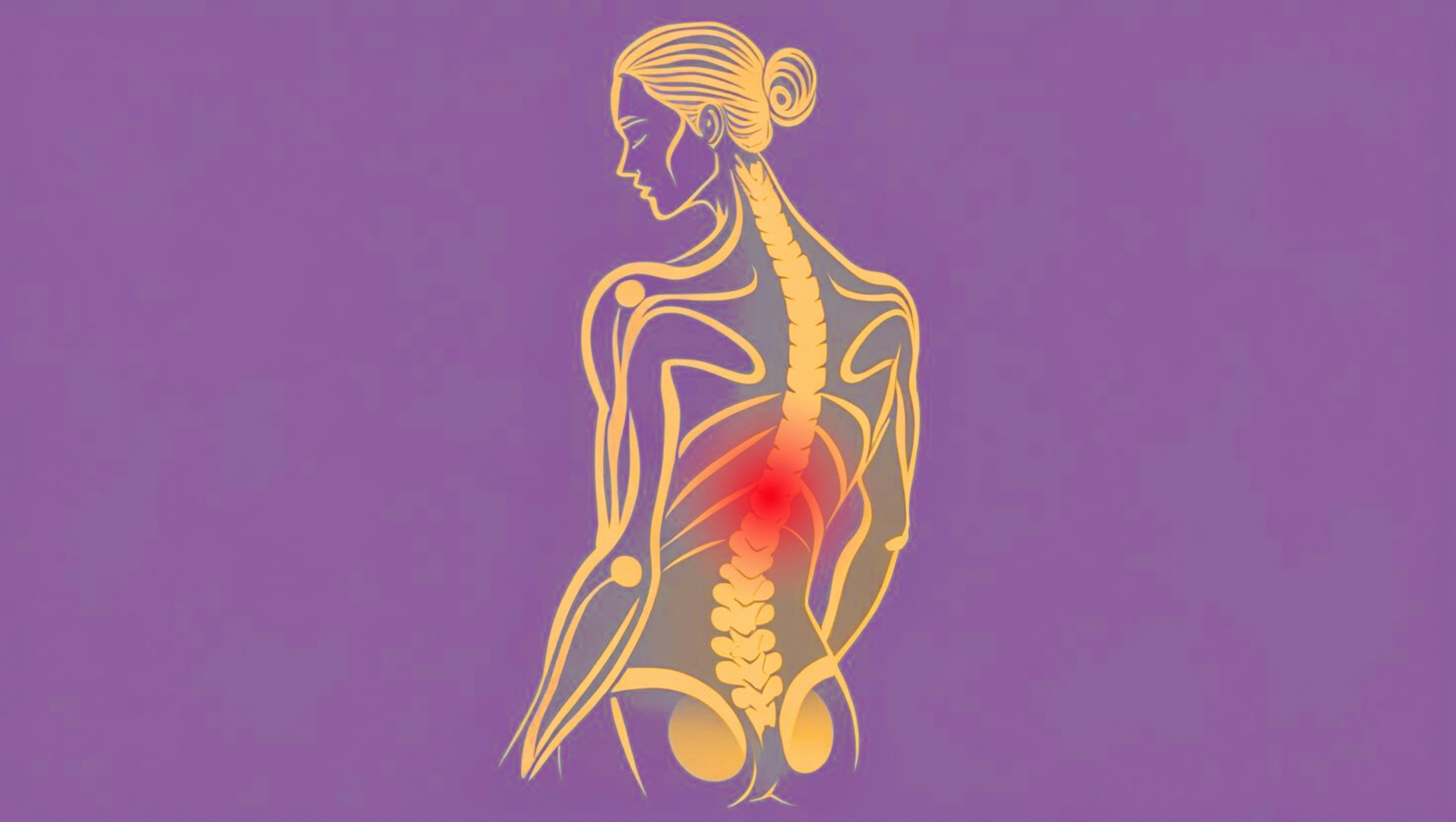 Illustration comparing acute and chronic back pain, showing sudden short-term pain versus long-lasting persistent pain in the spine.