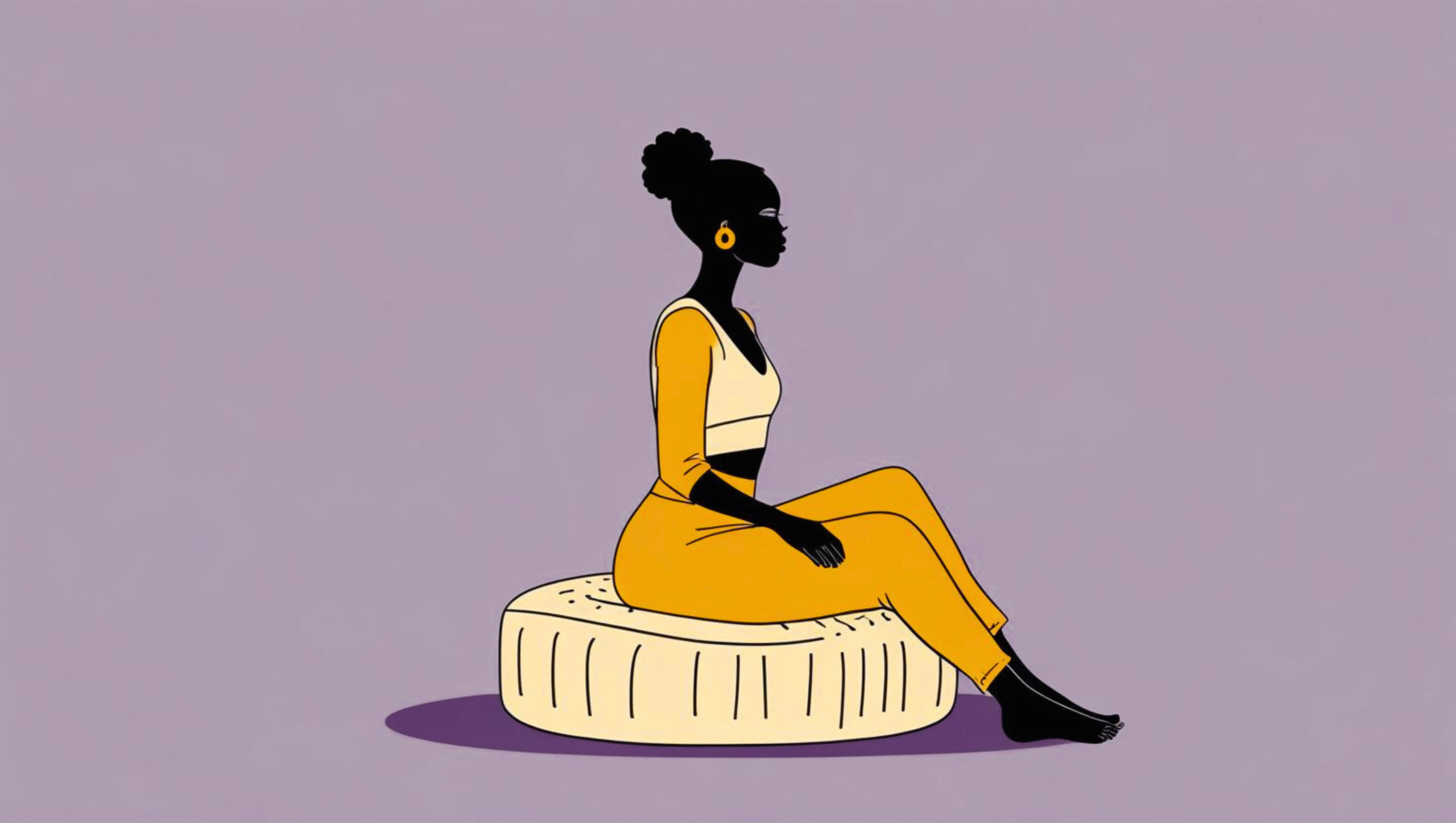 Person sitting on a coccyx cushion correctly to relieve tailbone pressure and improve posture.