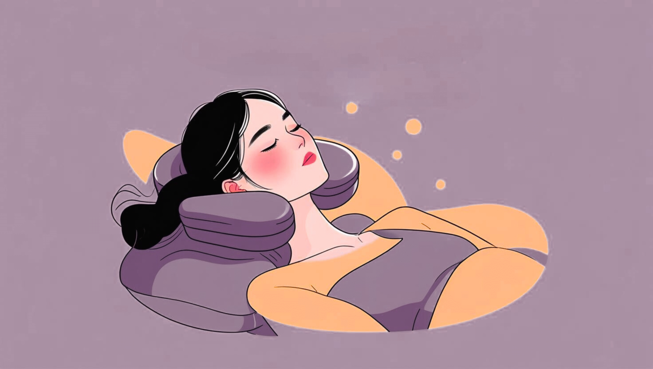 Cervical Pillow Benefits Person sleeping comfortably on a cervical pillow, showing benefits for neck support, spinal alignment, and overall health