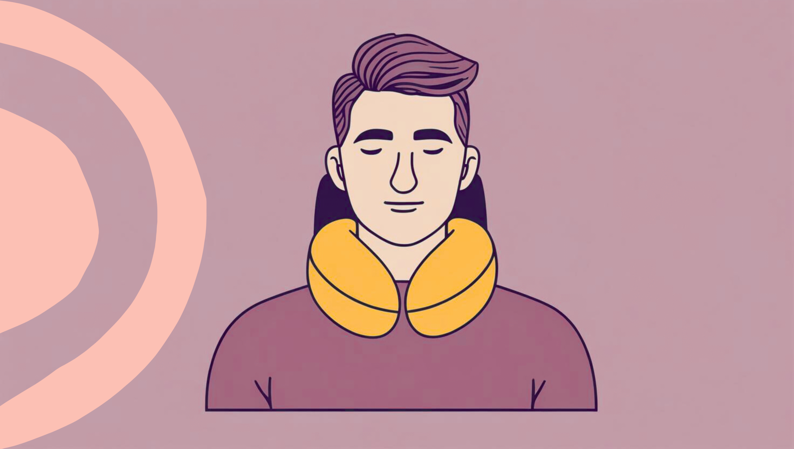 Driver using a car neck rest for support, showing benefits for posture and comfort during long drives.