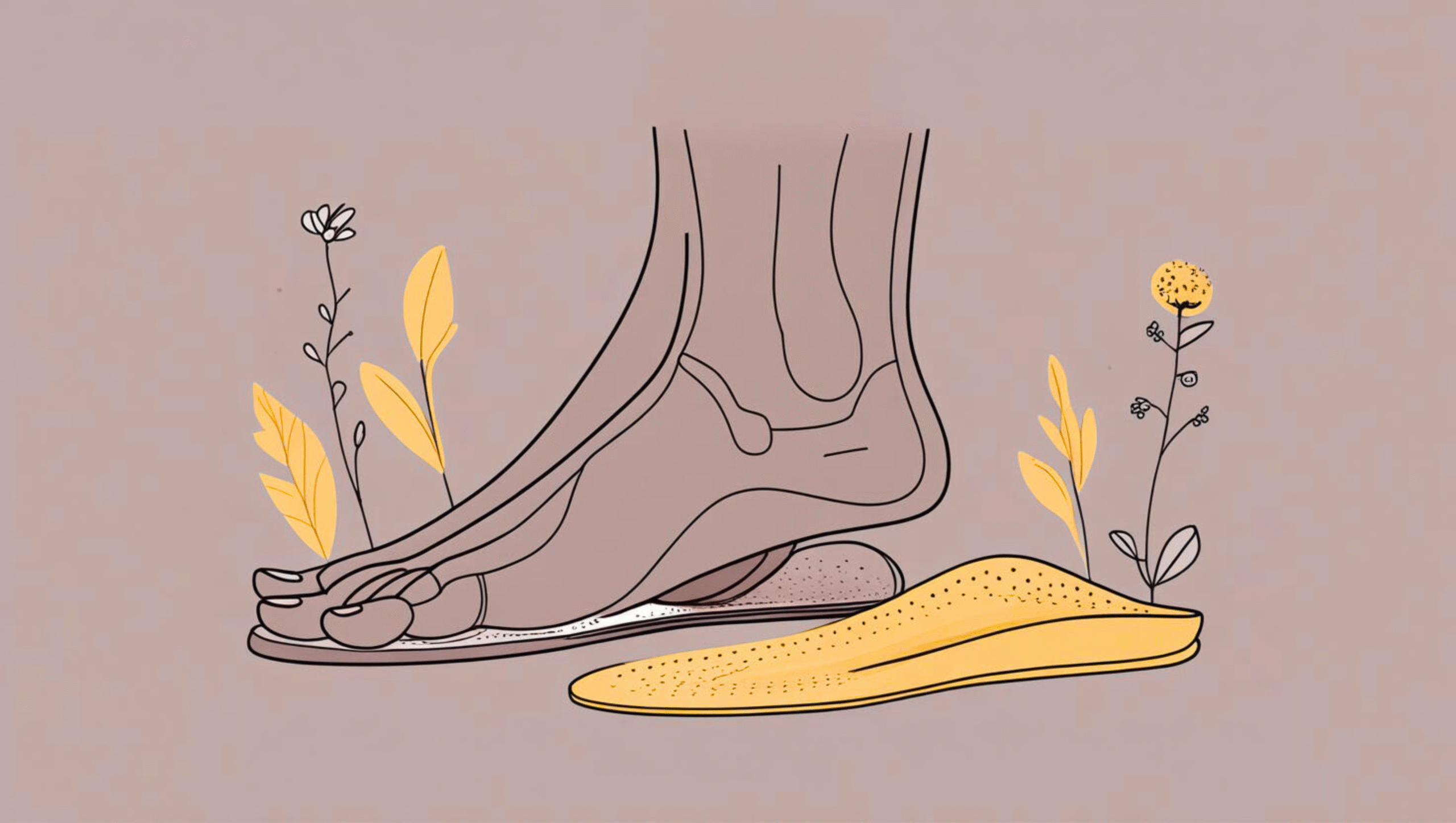 Pair of gel insoles designed to cushion feet and reduce pressure on joints during walking and standing.