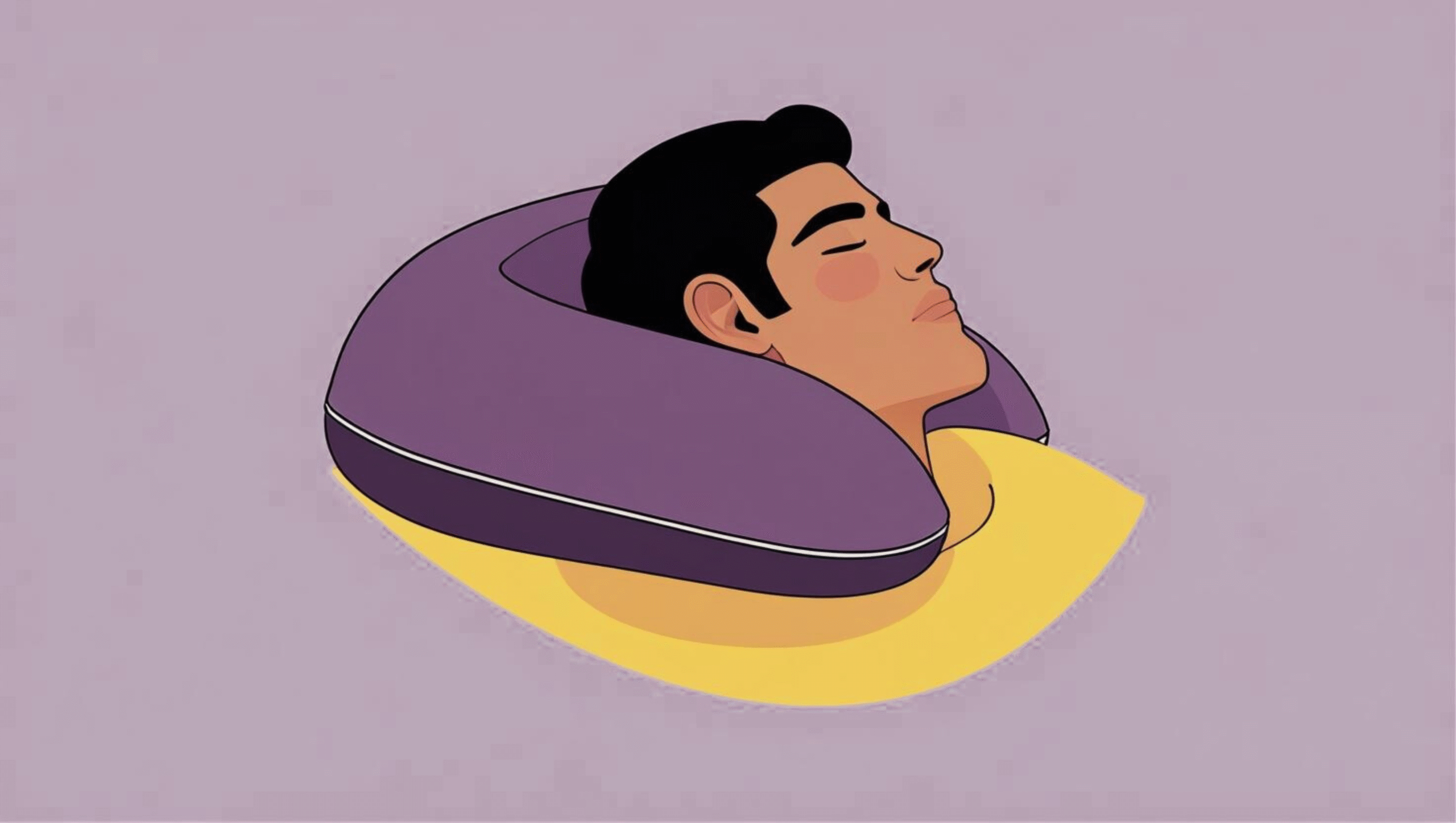 Person sleeping on a cervical pillow that supports the natural curve of the neck, promoting restful sleep and reduced neck pain.