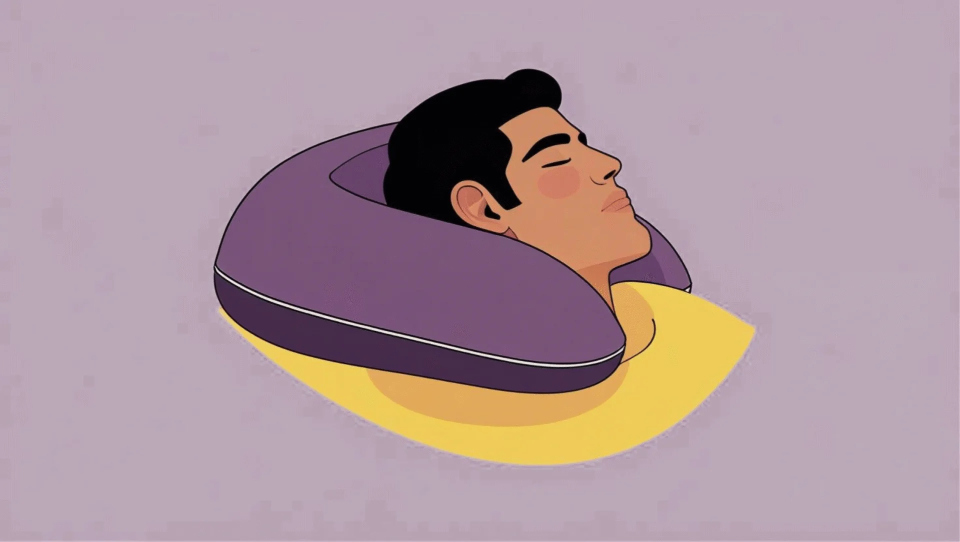 Person sleeping on a cervical pillow that supports the natural curve of the neck, promoting restful sleep and reduced neck pain.