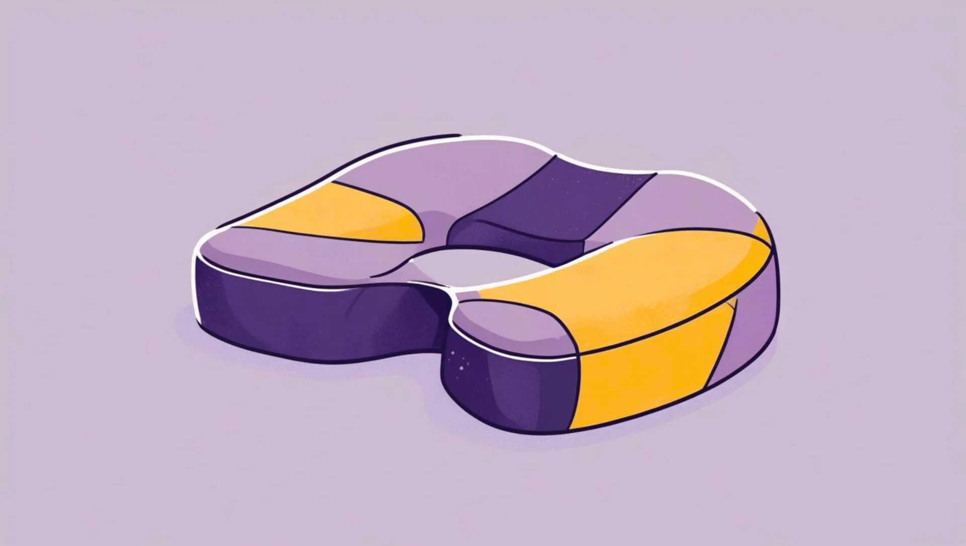 Ergonomic coccyx seat cushion with cut-out design, memory foam material, and breathable cover for maximum comfort.