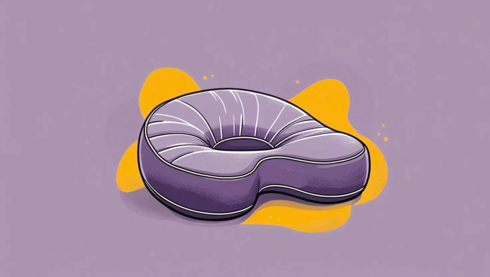 Coccyx cushion, designed to relieve tailbone pressure and improve sitting comfort.
