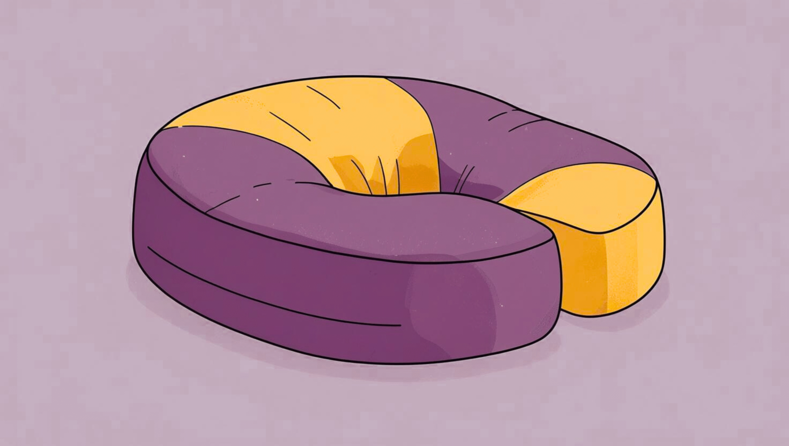 Person sitting on a coccyx cushion that relieves pressure on the tailbone and hips, promoting comfort and proper posture.