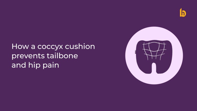 How a Coccyx Cushion Prevents Tailbone and Hip Pain
