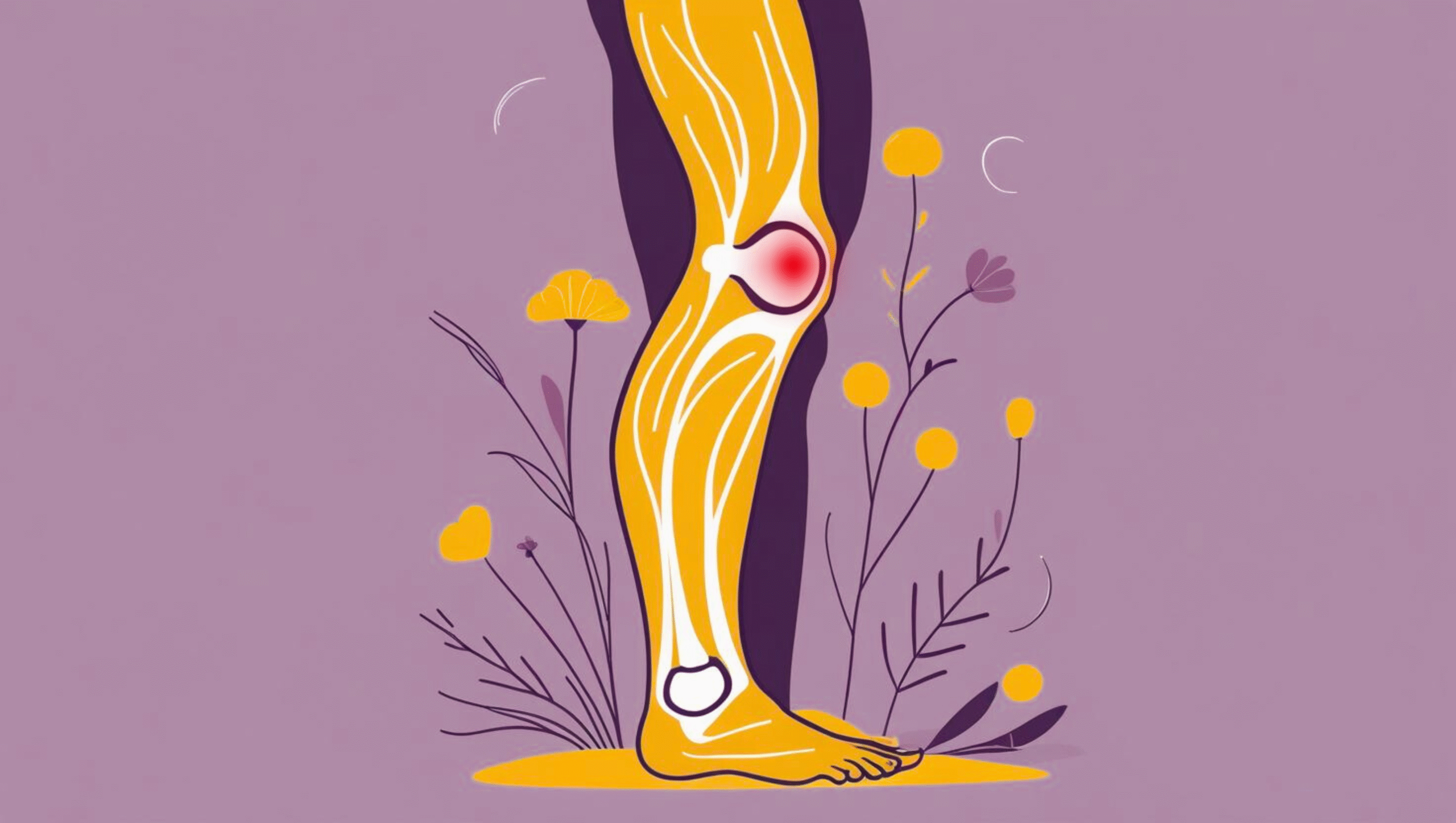 Medical illustration of the knee joint showing cartilage damage from osteoarthritis causing chronic knee pain.