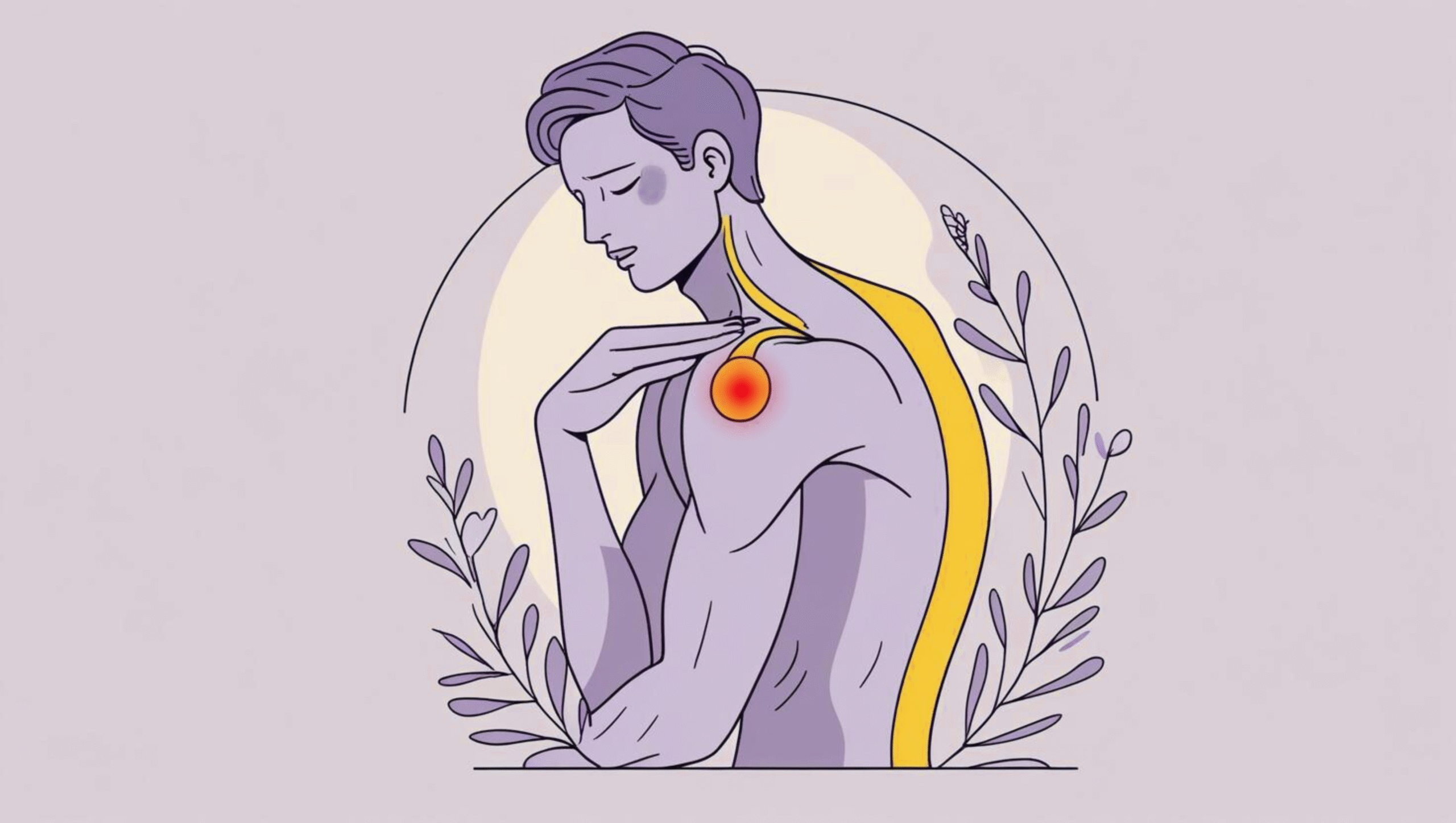 Person performing gentle shoulder stretches and exercises to aid recovery from shoulder pain.