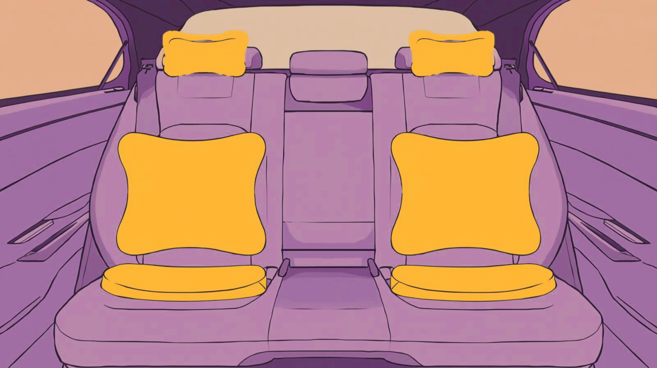 Ergonomic car cushions designed to elevate and support shorter drivers, including seat boosters, lumbar supports, and tailbone relief cushions for improved posture and comfort.