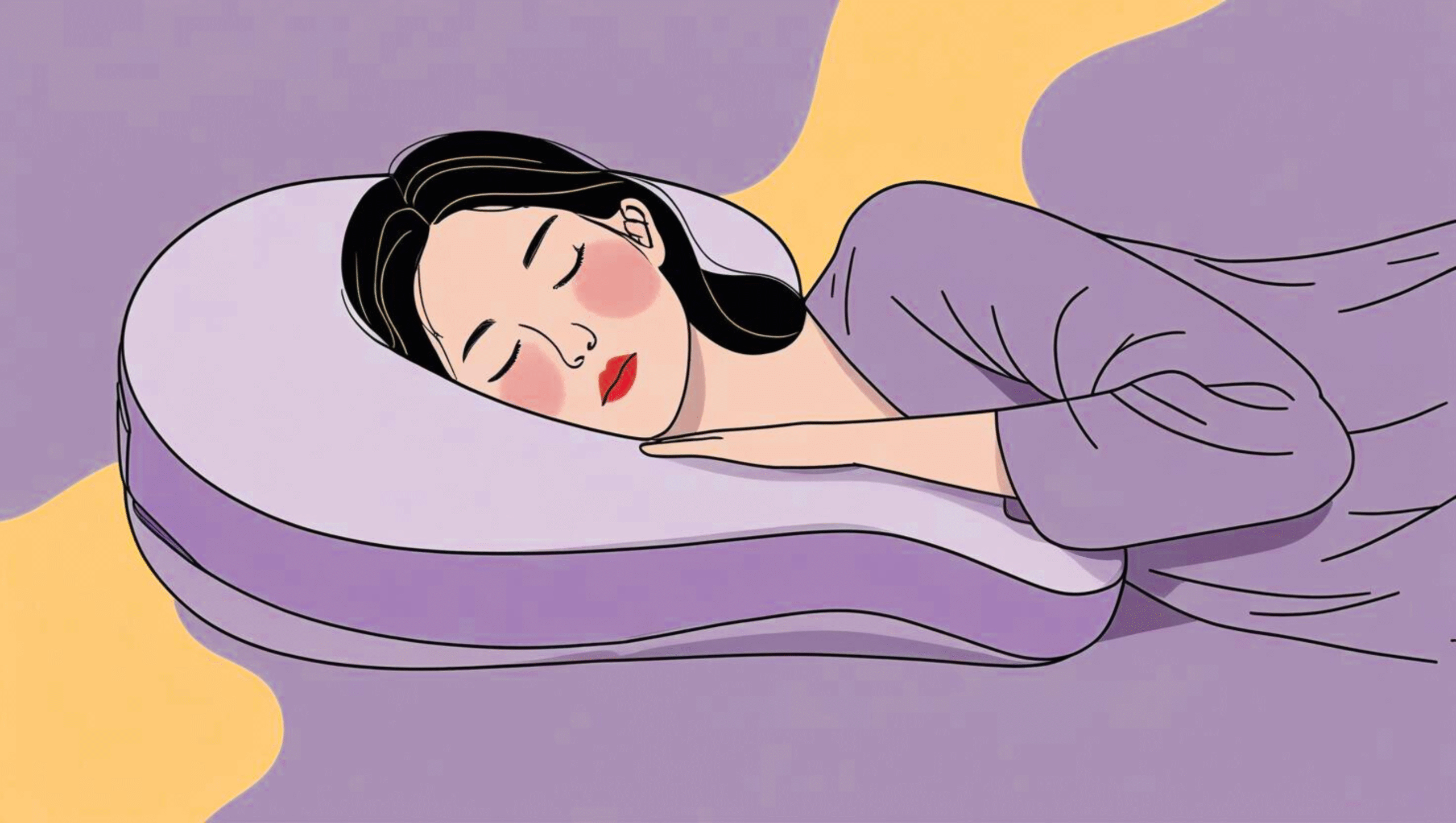 Orthopedic cervical pillow designed for both side and back sleepers, providing proper neck and spine alignment.