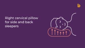 Right Cervical Pillow for Side and Back Sleepers