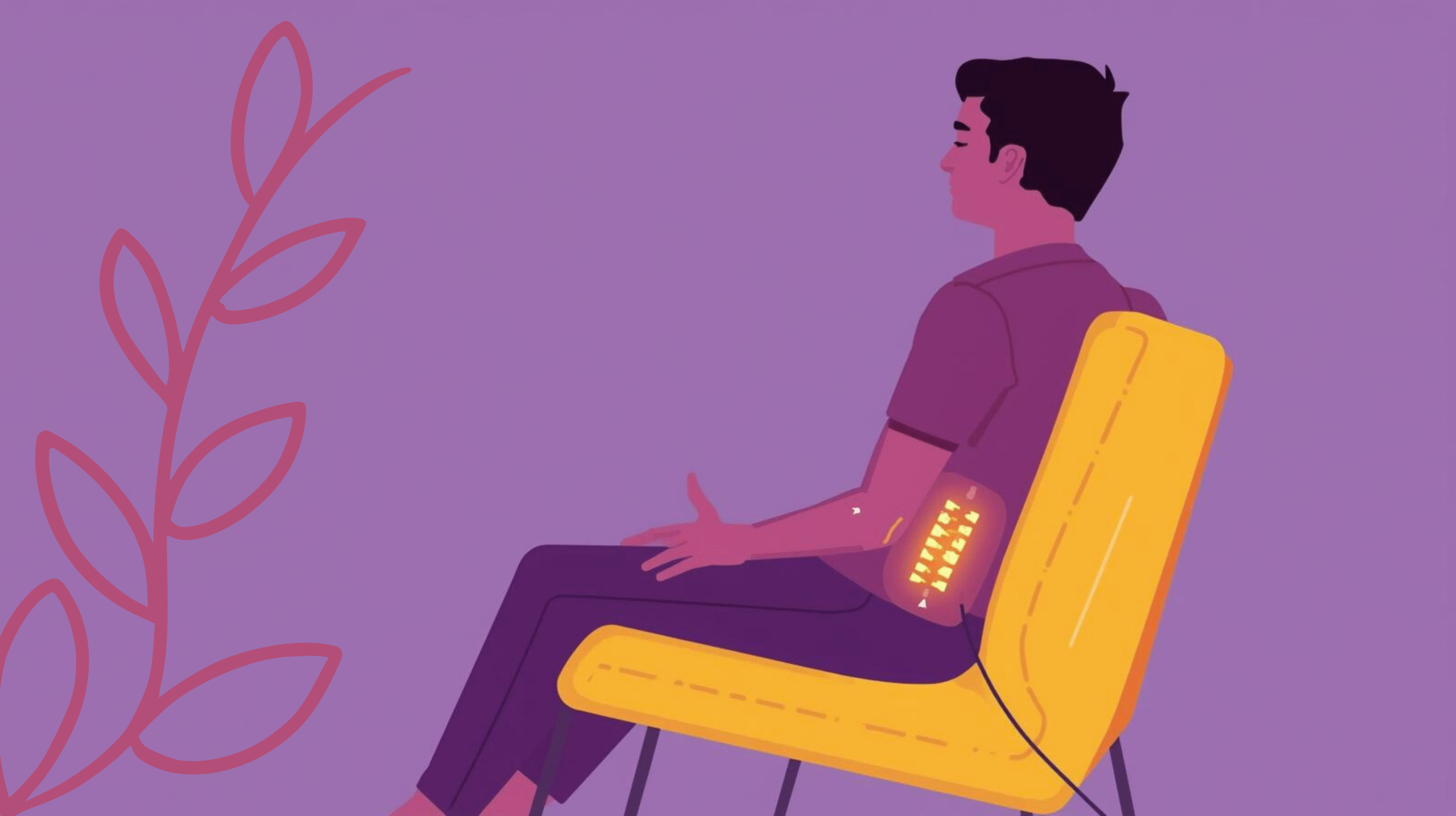 Using Heat and Support Together for Maximum Lower Back Relief Person applying a heating pad to the lower back while sitting with lumbar support cushion, demonstrating combined heat therapy and spine support for back pain relief.