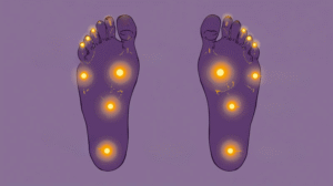 Acupressure points in foot