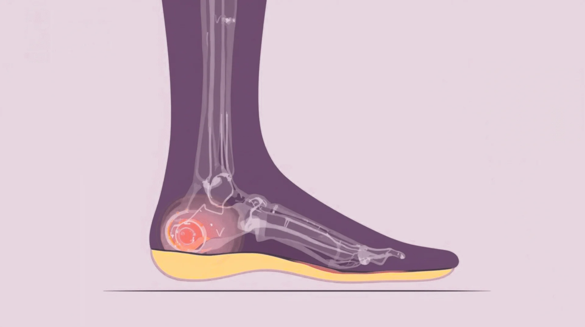 Custom insoles placed inside shoes to improve alignment and reduce knee and hip pain