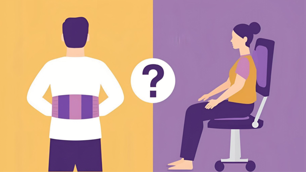 The Big Face-Off: Posture Corrector Belt vs Chair !
