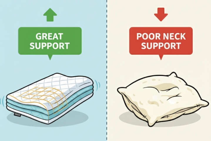 Difference Between Orthopedic Pillow for Neck Pain and Regular Pillows