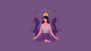 Illustration of a person sitting upright with correct posture, highlighting spinal alignment and confident body language.