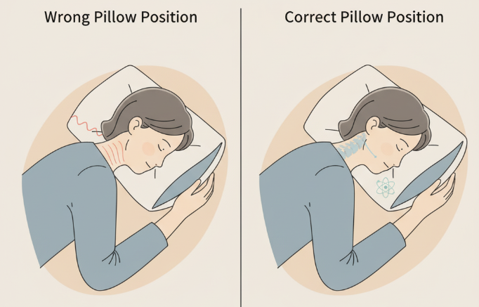 How to Position Your Neck Pillow for Nighttime Support?