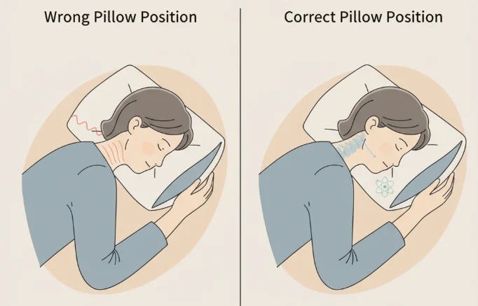 How to Position Your Neck Pillow for Nighttime Support?