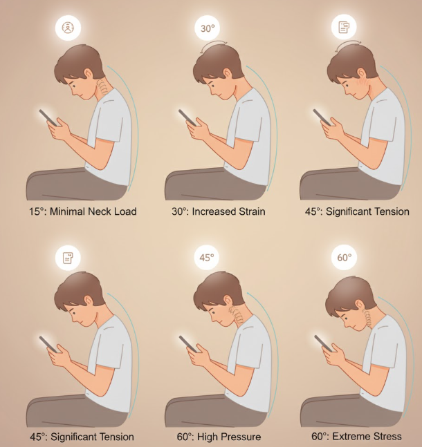 Looking Down: The Physics of Phone Posture