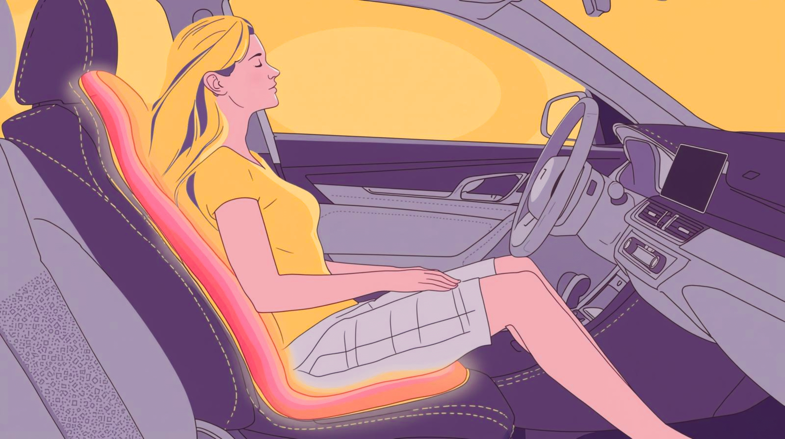 Memory Foam Car Seat Cushion for Comfort & Pain Relief Memory Foam Car Seat Cushion for Comfort & Pain Relief