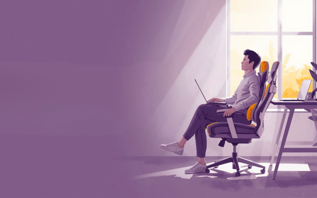 Office Chair Cushion Memory Foam for Comfort & Posture