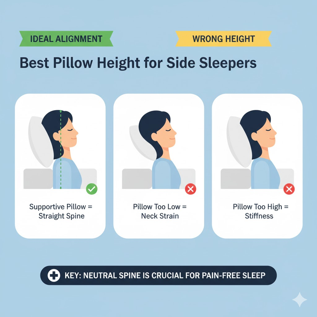 Ideal Pillow Height for Side Sleepers 