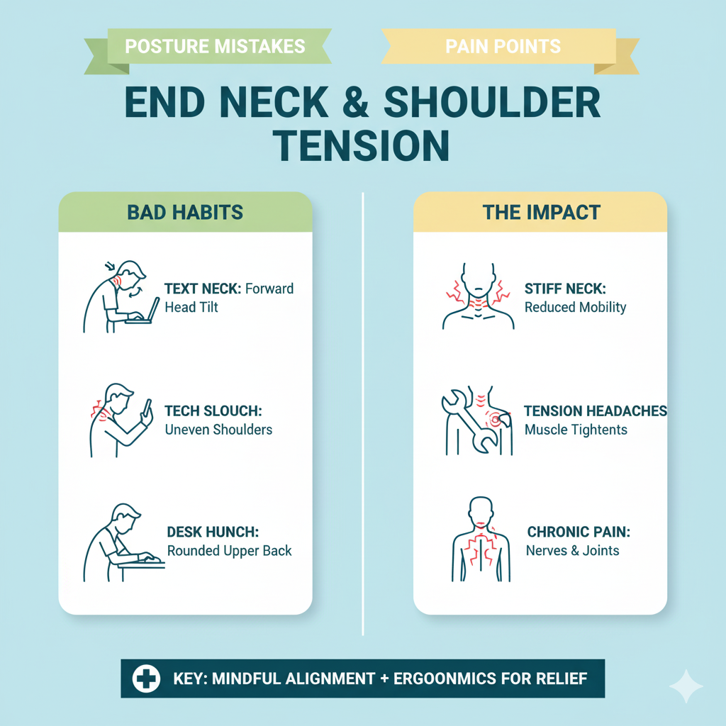 Common Posture Mistakes Causing Shoulder Pain