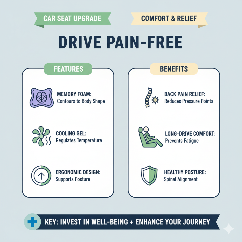 How to Use a Memory Foam Car Seat Cushion Effectively