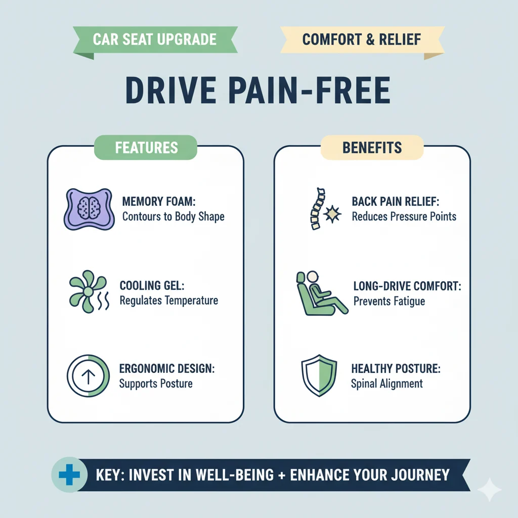 How to Use a Memory Foam Car Seat Cushion Effectively