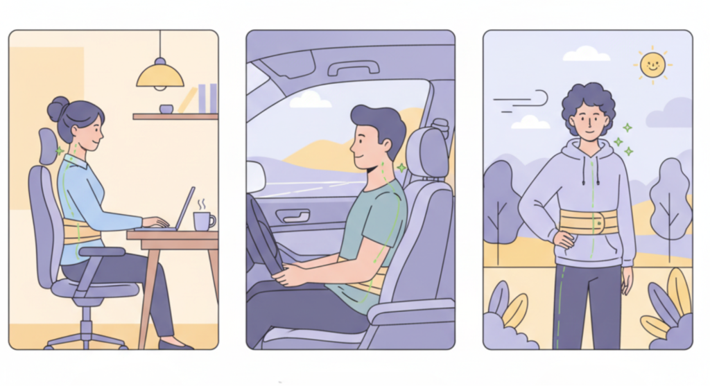 Provides Relief from Back and Shoulder Pain