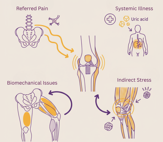 Referred pain and systemic causes