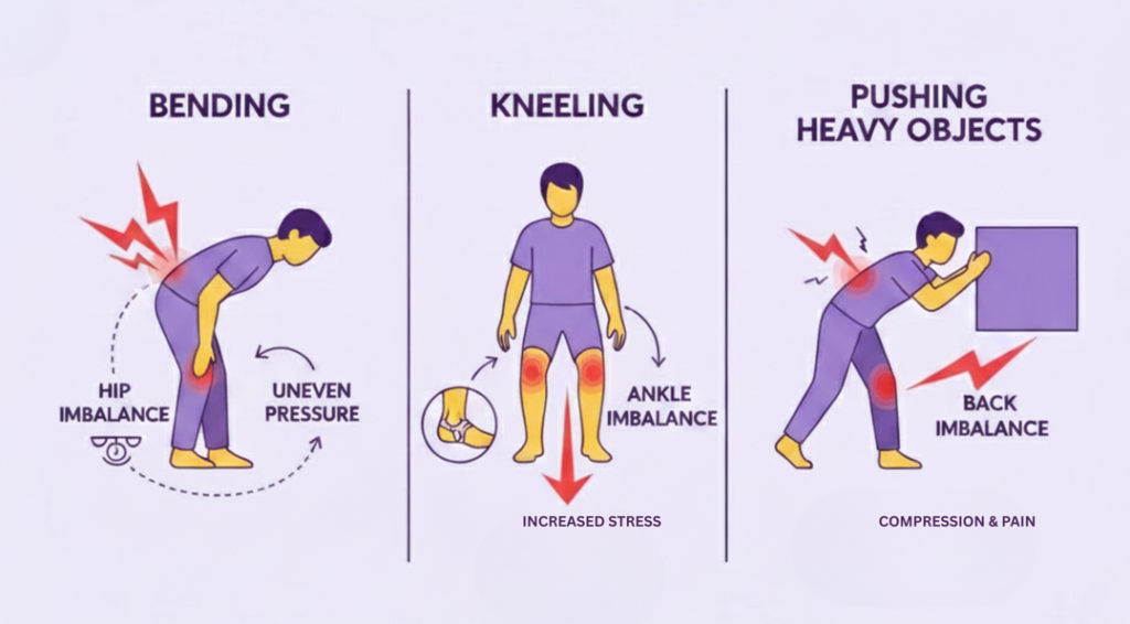 How Recreational Activities and Work Postures Influence Knees