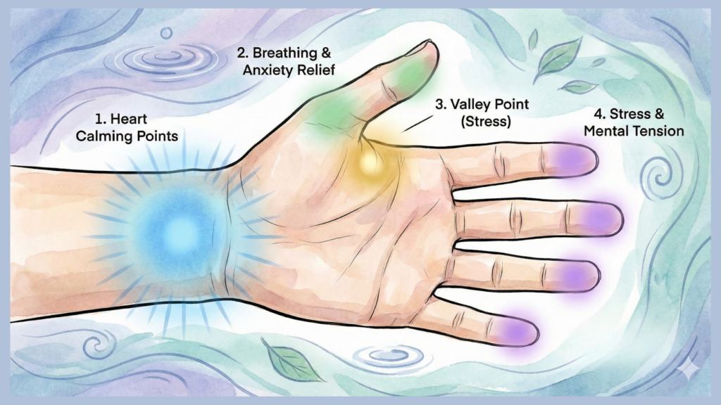 Hand Reflex Zones That Can Be Used For Instant Emotional Stabilization