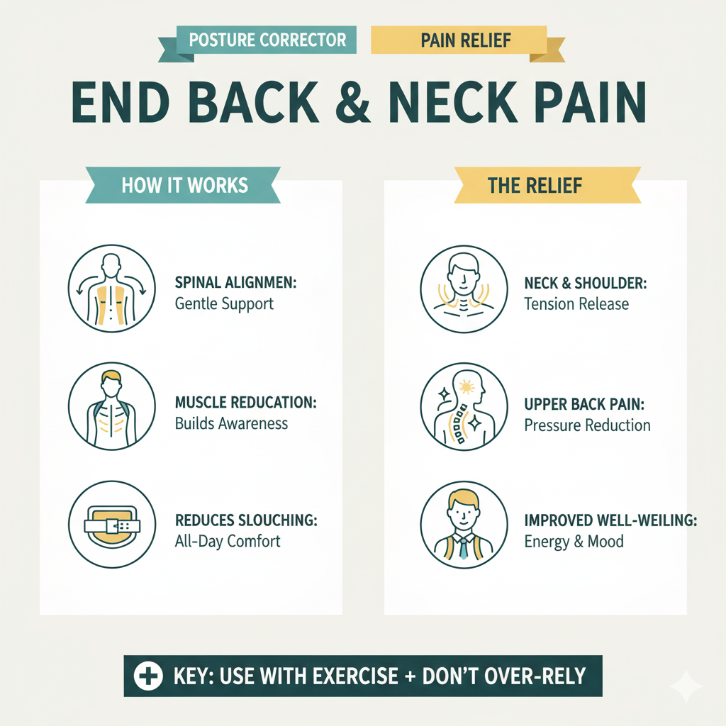 Key Benefits of Posture Corrector Belts for Pain Relief