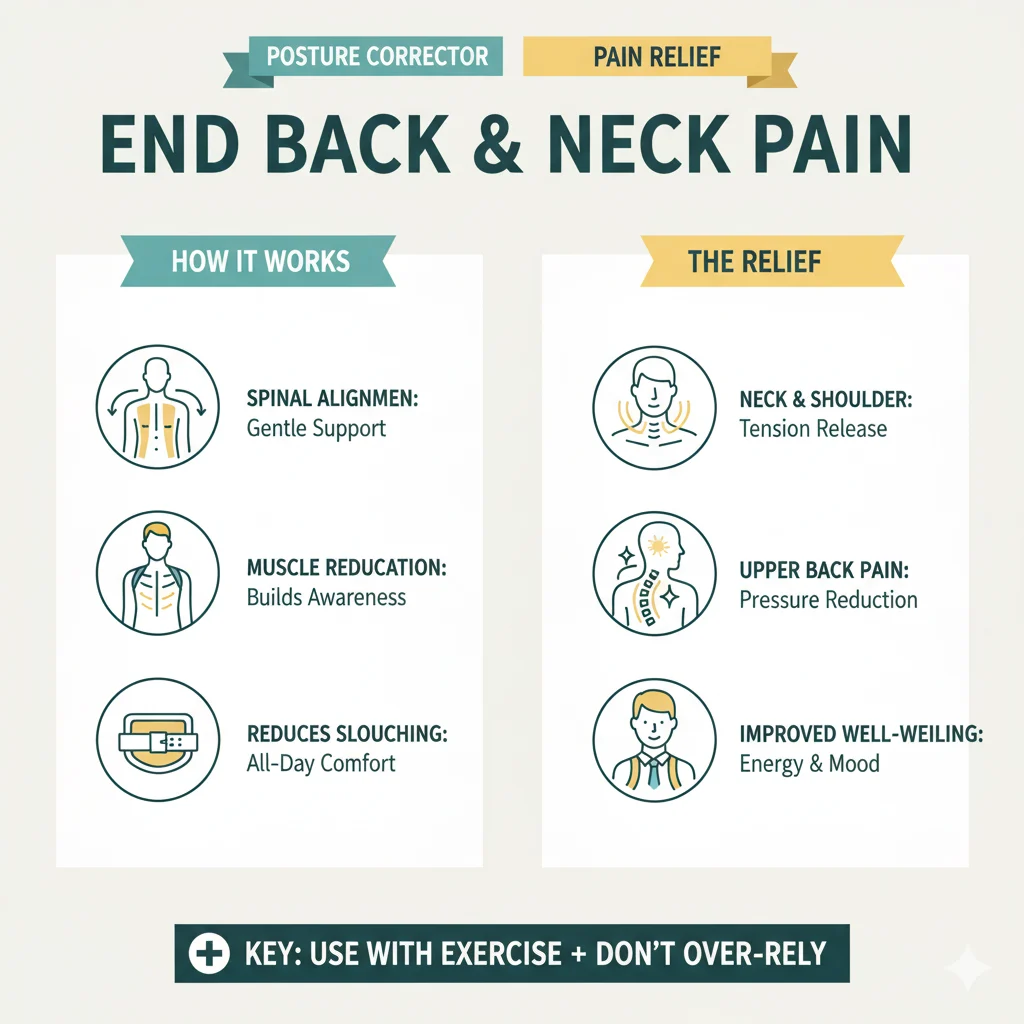 Key Benefits of Posture Corrector Belts for Pain Relief