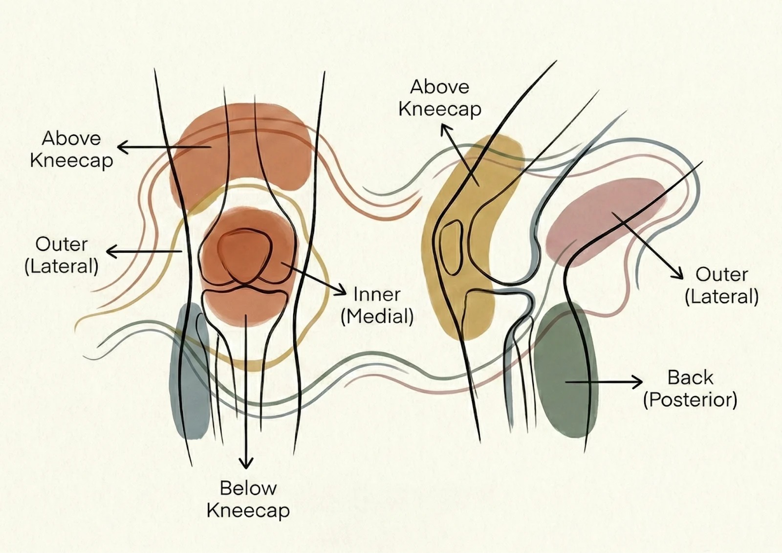 What Does Each Location of Knee Pain Actually Mean?