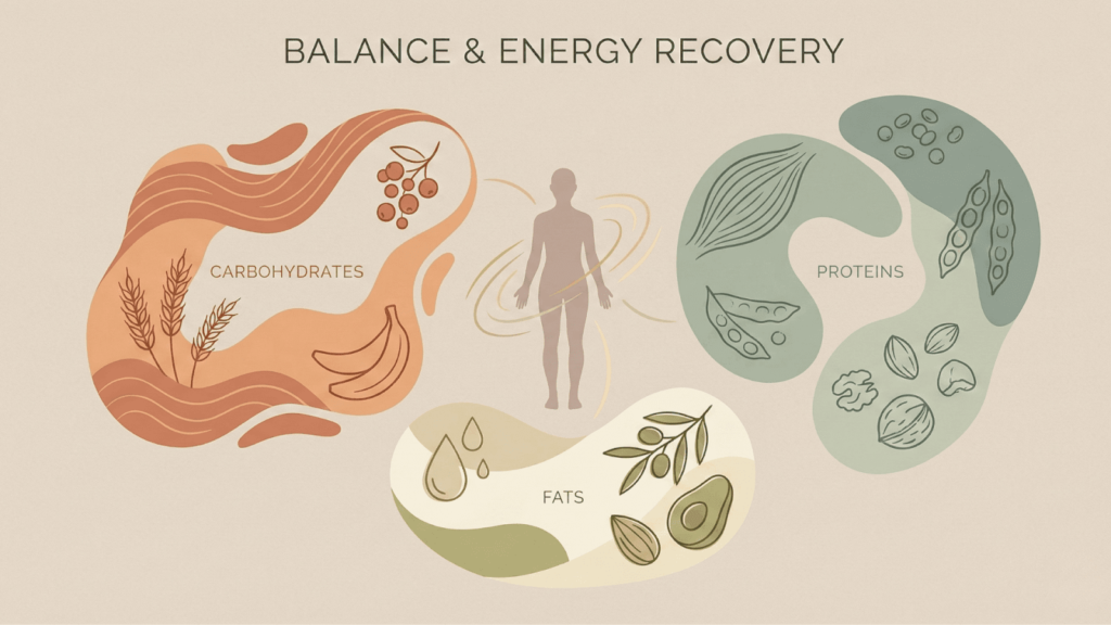 Macronutrients and their role in daily energy and recovery