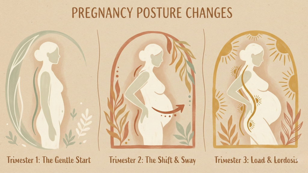Pregnancy Posture Changes by Trimester