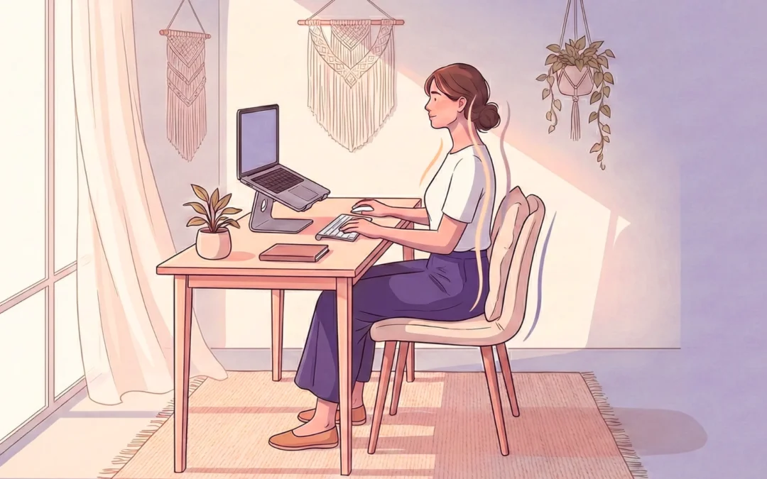 Correct Ergonomic Sitting Position at Work for Pain Relief