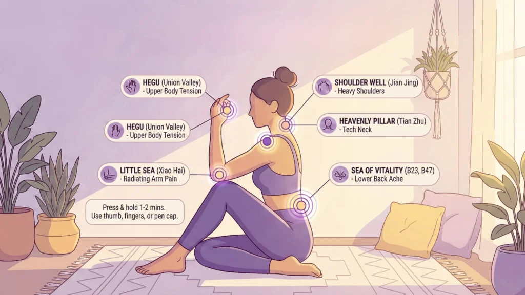 Acupressure Points for Back and Shoulder Pain