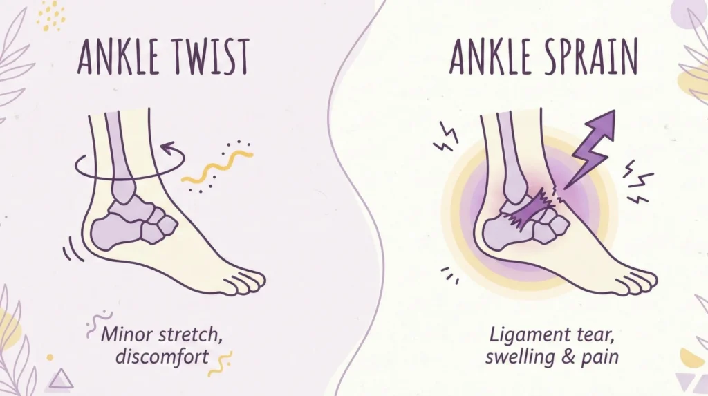 Ankle Twist Vs Ankle Sprain - What’s the Difference?