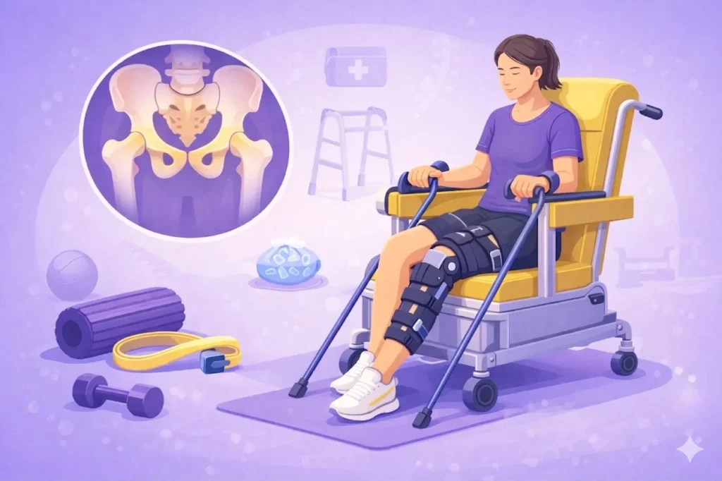 Broken pelvis recovery