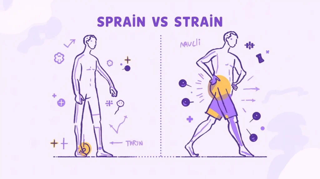 Sprain vs Strain