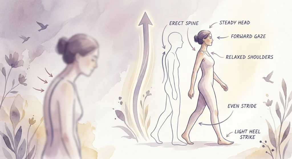 correct walking posture