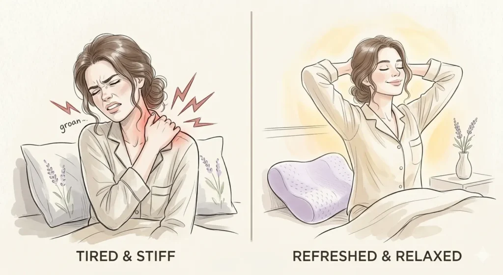 neck support pillow for side
