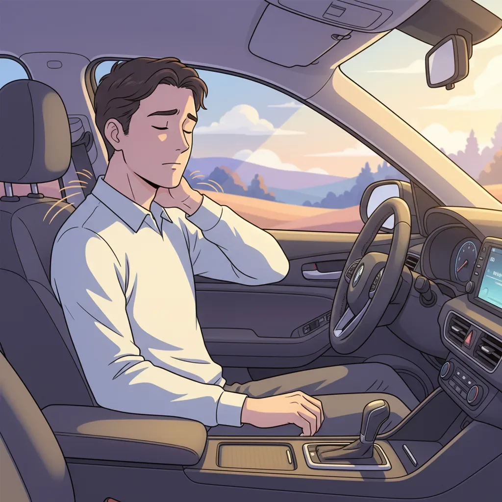 long drives hurting your neck